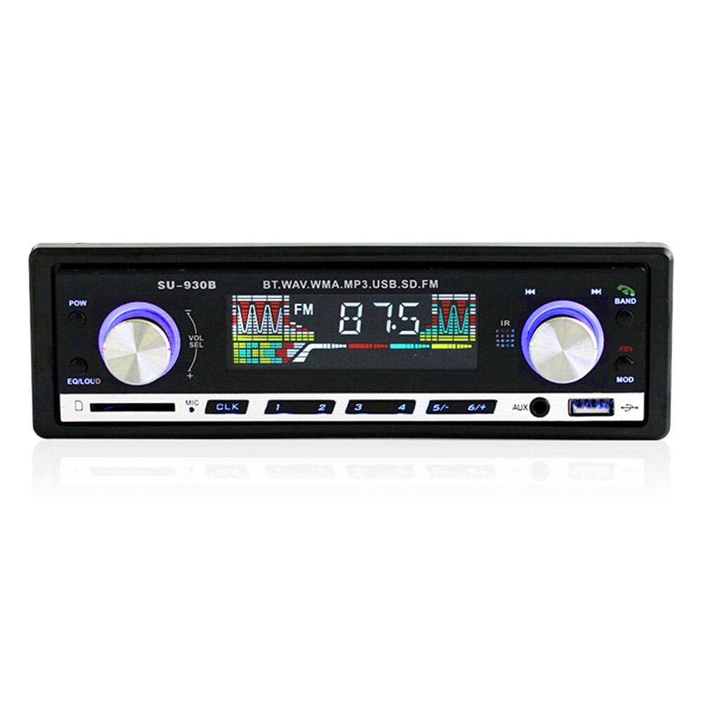 MP3 Player FM Radio BT AUX-in U Disk 1 DIN In Dash Head Unit SU-930B Car Stereo Outdoor Personal Car Parts Decoration
