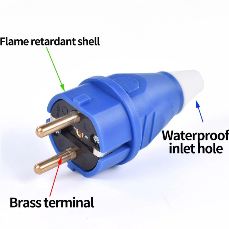 EU. Industriestecker-Fliegenbuchse SCHUKO wasserdicht 2PIN 16A IP44 IP54 verdeckte/wandige oberflächenmontierte Steckdose 200V 250V MÄNNLICH WEIBLICH