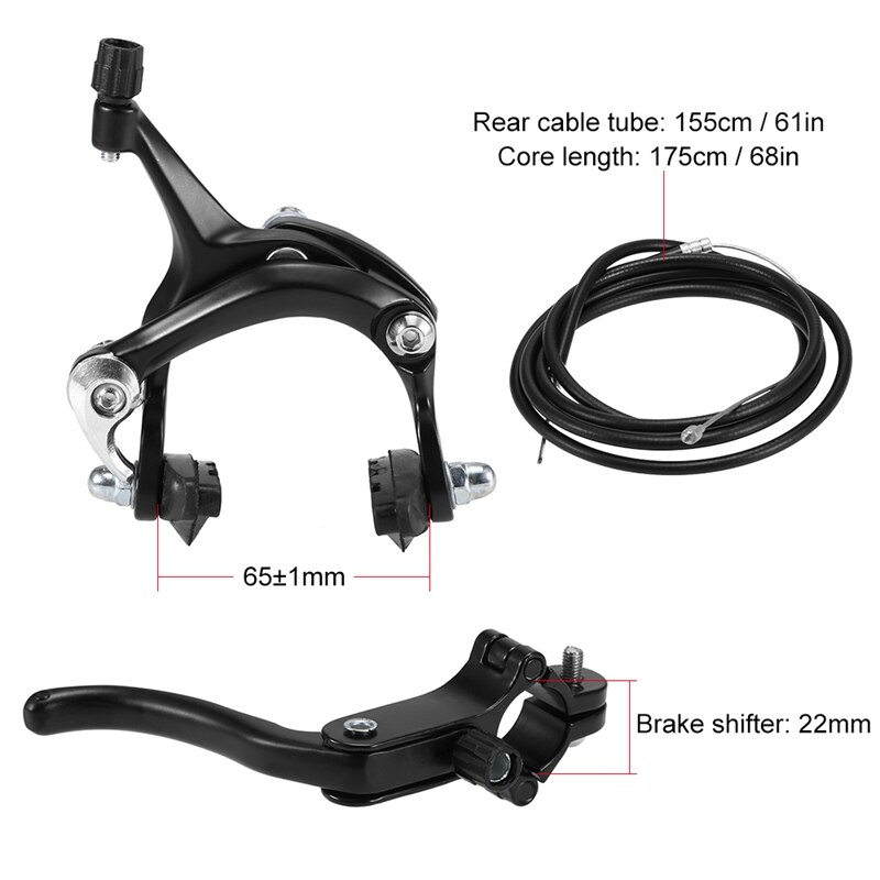 Fixie Racefiets Cruiser Rem Set Bike Brake Kit Fiets Remklauw Kit Side Pull Rem Set Voor Meest Fixie fiets