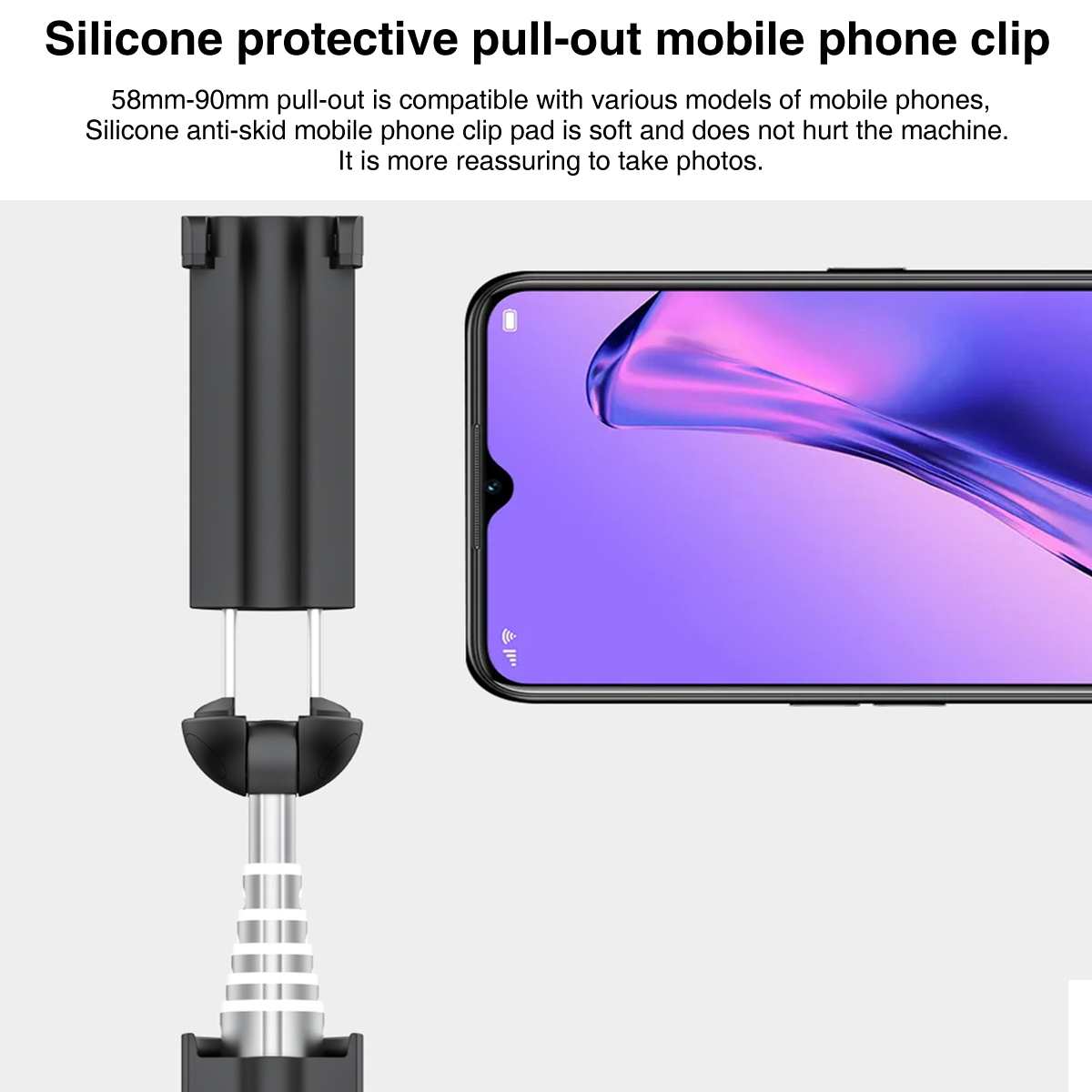 Mini palo de Selfie de bolsillo Firefly, palo de Selfie de mano extensible con Control remoto inalámbrico, Bluetooth, para iPhone, Xiaomi, HUAWEI, VIVO