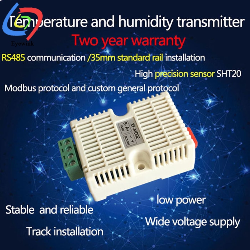 XY-MD02 Transmisor de temperatura y humedad Módulo de Sensor de detección Modbus SHT20 Sensor de temperatura RS485 señal analógica