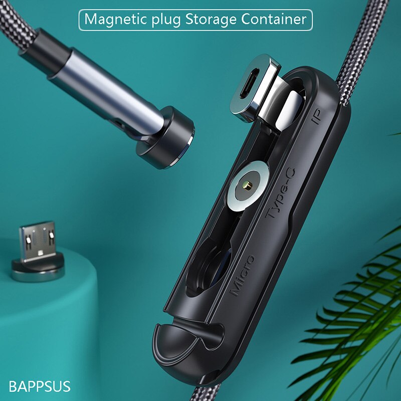 Magnetic Cable Plug Cable Clip Case for IPhone Micro USB Type C Portable Storage Box Magnet Adapter Connector Silicone Container