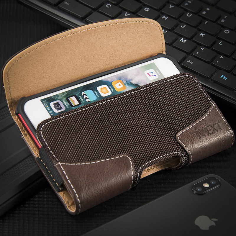 Etui universel en cuir pour téléphone 4.7 pouces. Pince de ceinture pour iPhone 6/6 s/7/8. Samsung S6 S6 edge S7 S10e