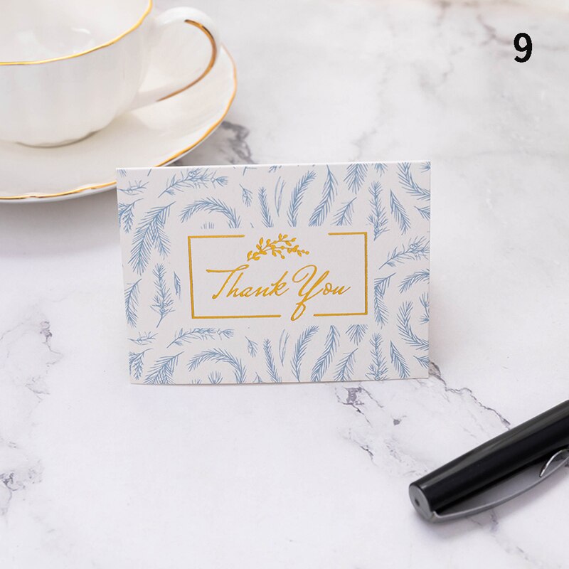 50PCS/20PCS Greeting Cards Mini Wedding Thank You Cards Message Cards Box Decoration Birthday Greeting Cards: -N9