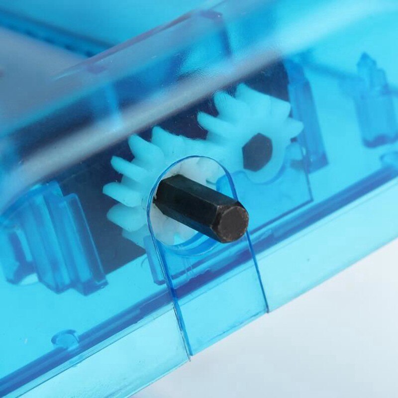 Mini blå shredder knuser ødelægger papir dokumenter skære maskine