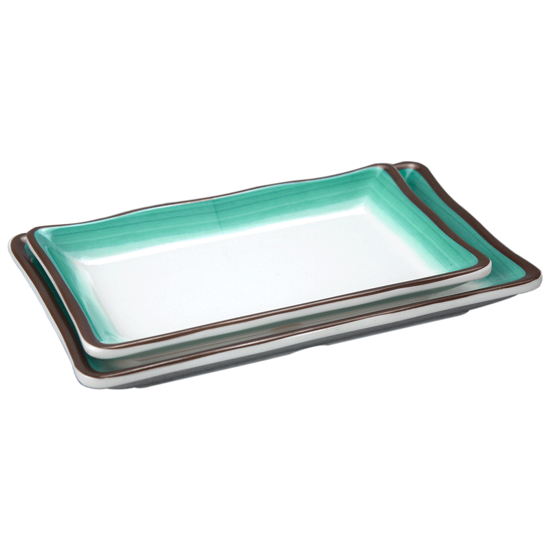 A8 vaisselle en mélamine assiette de forme spéciale pour usage domestique et Restaurants servant plat porcelaine cai die dîner