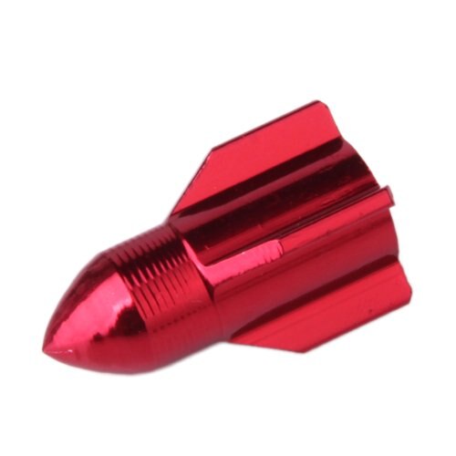 5 stuks kleurrijke raketvormige ventieldopjes voor fietsen