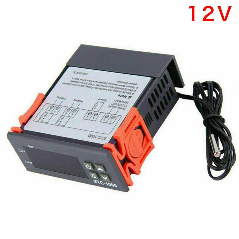 12V STC-1000 Digitale Temperatuurregelaar Thermostaat W/Ntc Sensor Temperatuur Controller 12V