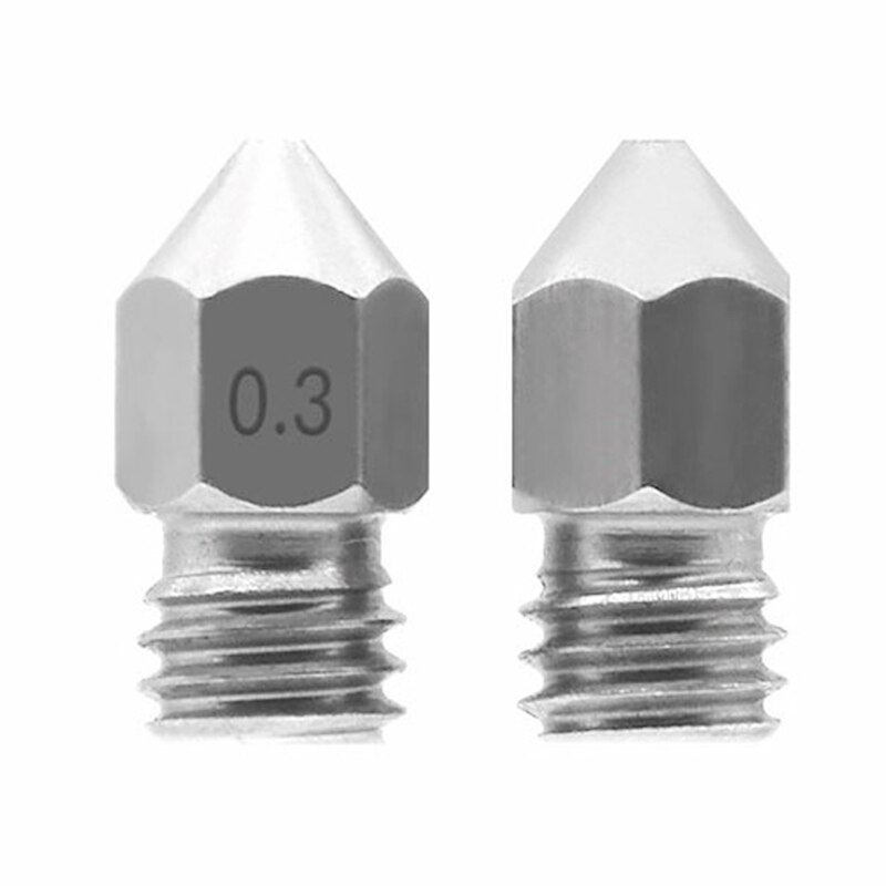 2Pcs 0.2mm 3D Printer MK8 Extruder Brass Nozzle Printheads for MK8 MakerBot