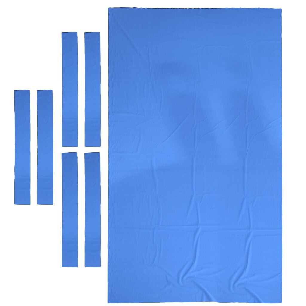 9 ft Pool Table Felt + 6 Felt Strips Billiard Snooker Cloth Felt for 9 Foot Table 0.6mm Billiards Accessories: Blue 2.8x1.5m