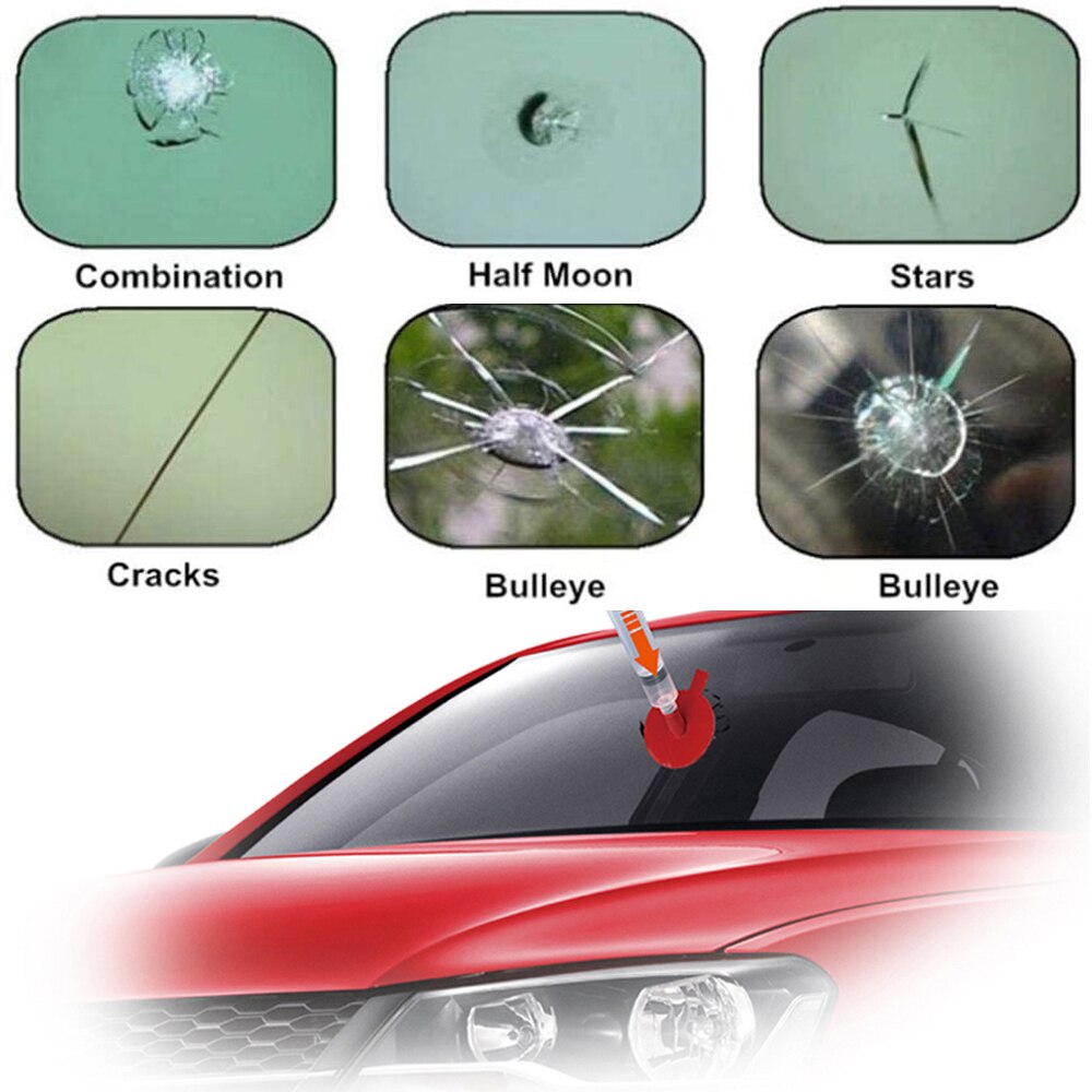 VISBELLA Car Windshield Repair Kit DIY Window Repair Tool Windscreen Glass Scratch Crack Restore Renewal Window Screen Polishing