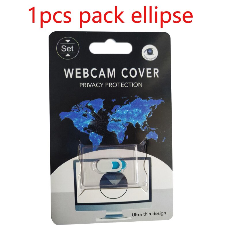 Universal WebCam Cover Ultra Thin Shutter Slider Camera Lens Cover For Web IPhone Macbook iPad Laptops Privacy Sticker: 1pcs pack White