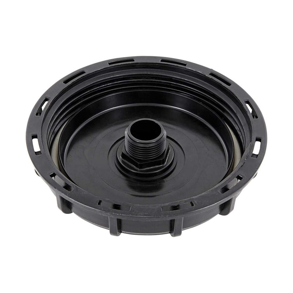 IBC Ton Barrel Cover Cap with 1" External Thread Vent Hole Plastic DN150 Single Hole External Thread IBC Lid Container Cover