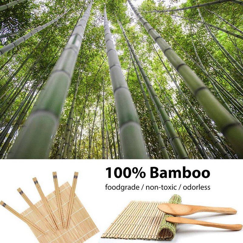 Sushi Making Kit, Beginner Sushi Rolling Mat for DIY Sushi