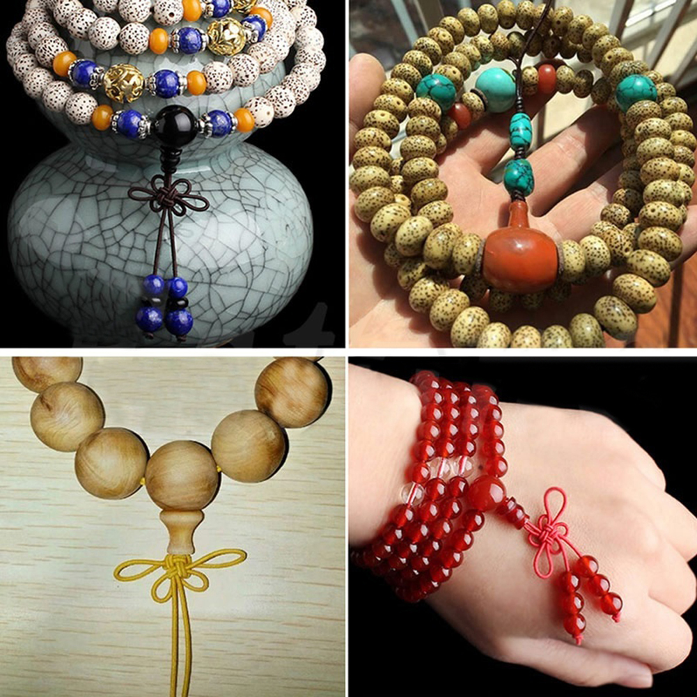 1mm 100m Nylon macramé chino nudo cordón pulsera cuentas hacer joyas DIY borlas cuentas Shambala hilo herramienta de coser