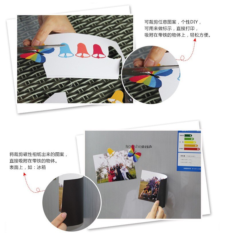 A4 Magnetic Refrigerator Printable Photo Paper sheet. sheet