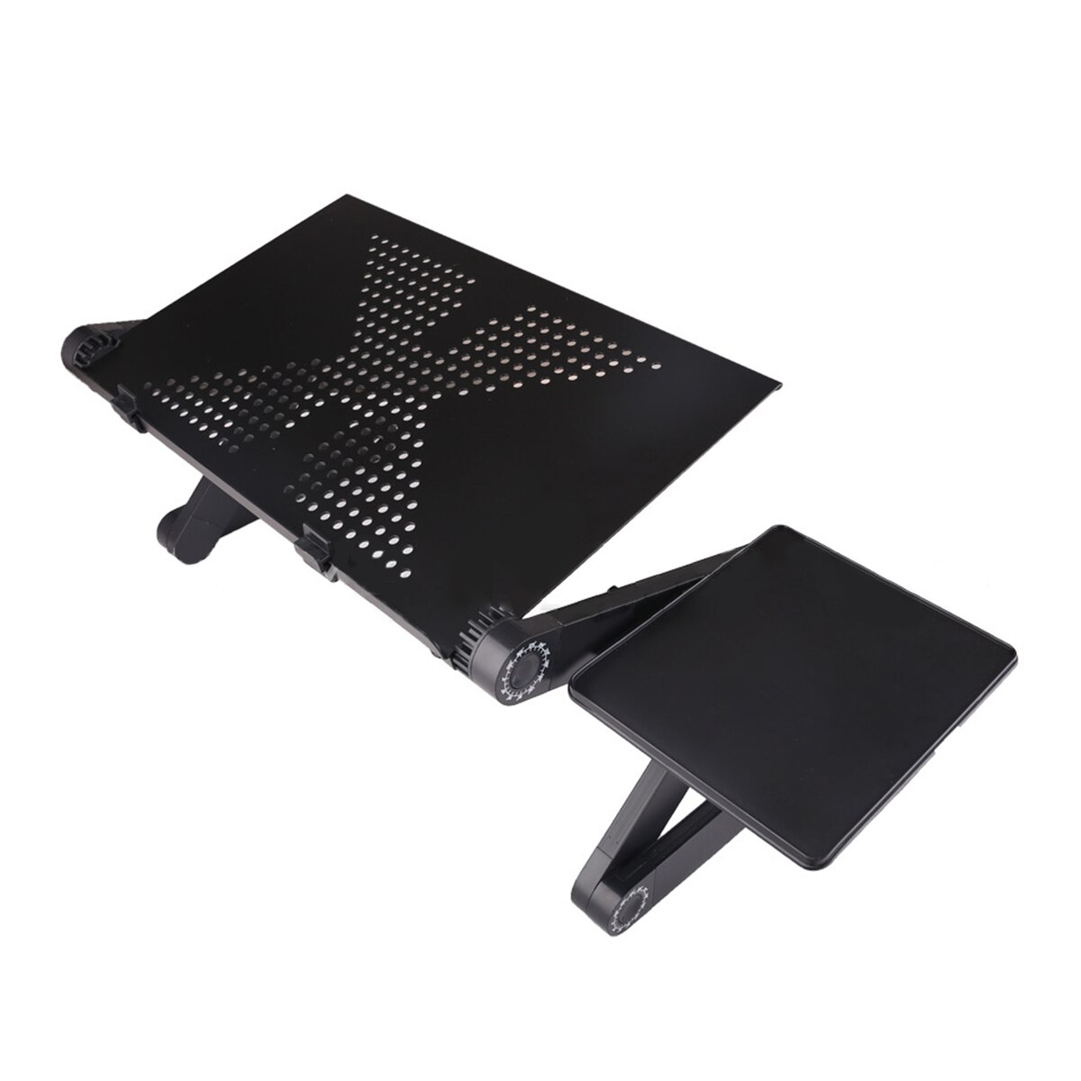 Adjustable Laptop Stand Aluminum Alloy Bed Table Stand Foldable Legs Laptop Notebook Riser Reading Holder Tray with Mouse Pad