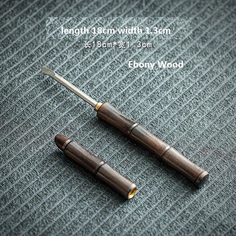 Pu'er Tee Messer Palisander Ebenholz Edelstahl Tee Nadel Tee Kegel: Burgund