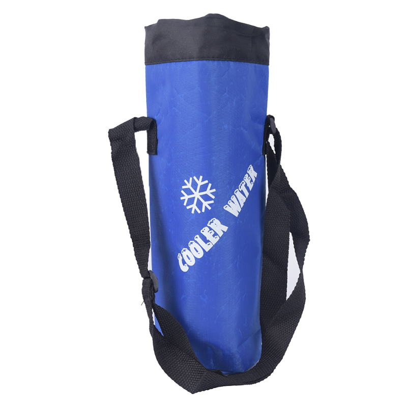 Borsa per acqua borsa universale per bottiglia d&#39;acqua con coulisse borsa termica isolata ad alta capacità escursionismo da campeggio tutto&#39;aperto: blu