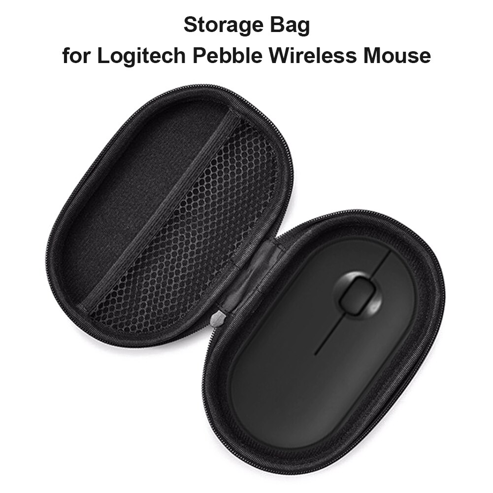 Gaming Mouse Storage Box for Logitech Pebble Wireless Mouse Storage Bag with Carabiner -proof Mice Organizer