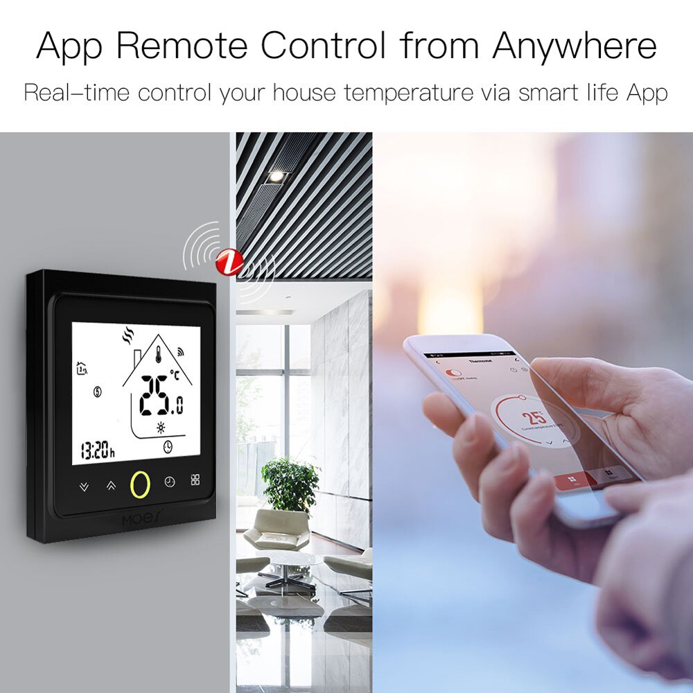 ZigBee Intelligent Thermostat Programmable Temperature Controller ZigBee Hub Required Smart Life Tuya APP Remote Control