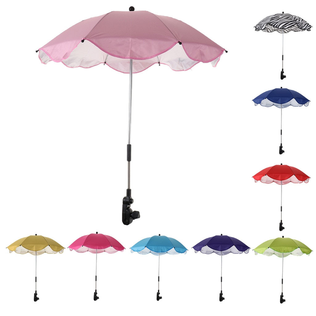 Sommer parasol paraply uv beskyttelse strand ly udendørs letvægts parasol med sandanker til kyst