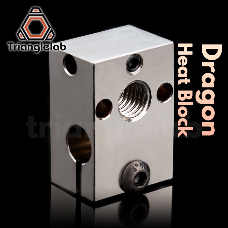 trianglelab Dragon Heat Block for Dragon Hotend High temperature heating block repair parts compatible with V6 HOTEND