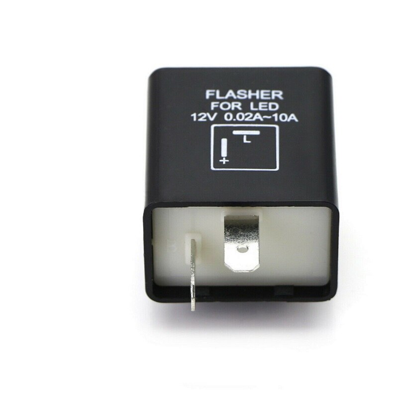 2-- pin elektronisk led blinklys relæ moto tilbehør fast til blinklys hurtigt hyper flash blinklys relæ