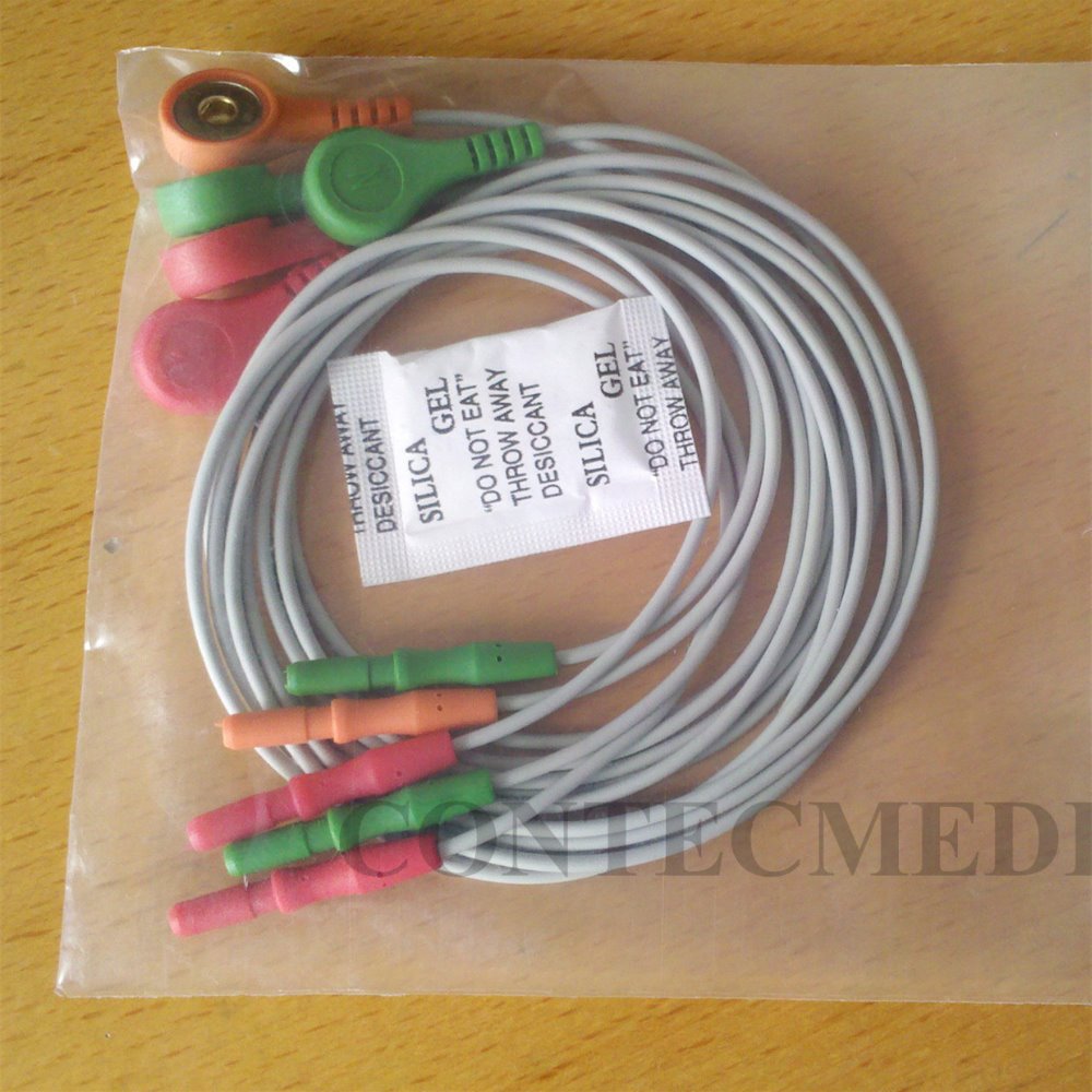 Ecg-kabel Ecg Van Contec TLC9803 3-Kanaals Ecg Holter Recorder Systeem Alleen Kabel