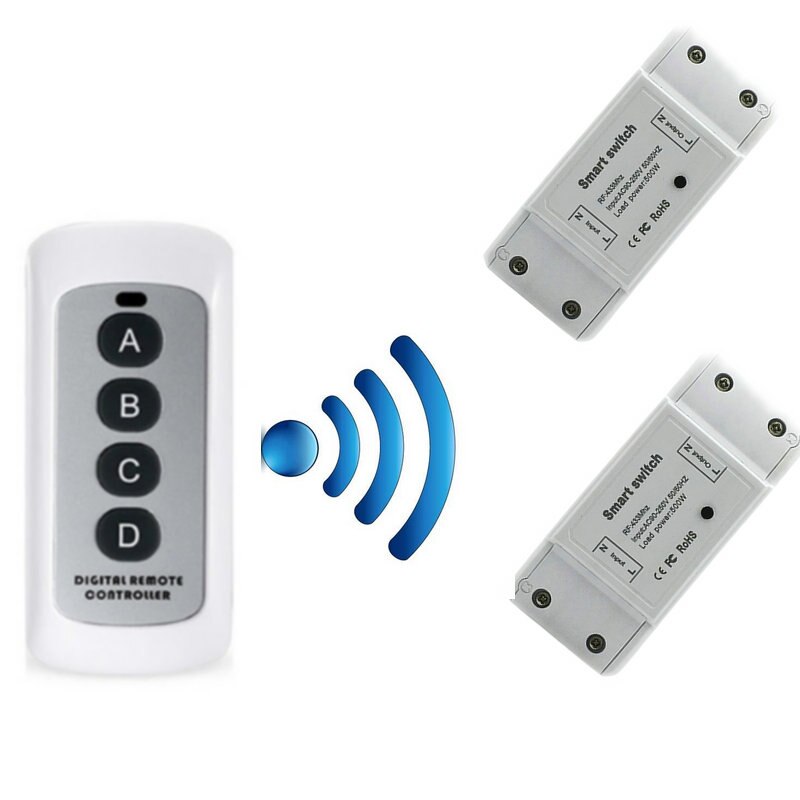 Smart Home RF433 Remote Control Switch Transmitter Receiver Smart Switch for Home Modification Relay Receiver Module Switch