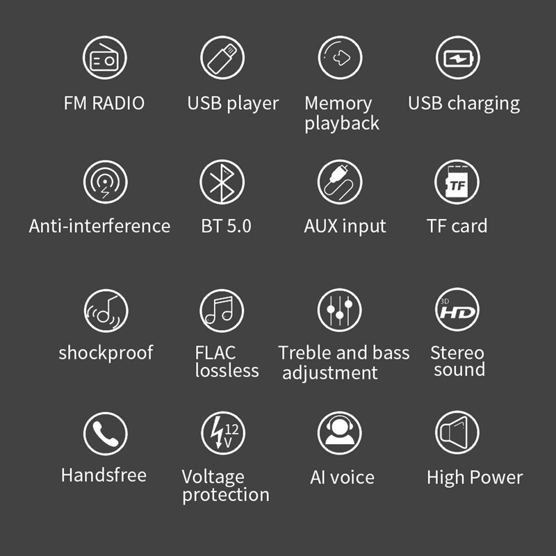 1 DIN Car Stereo Bluetooth Car Music Player AUX In Dash Head Unit FM Radio Digital Media Receiver Auto Interior ISO