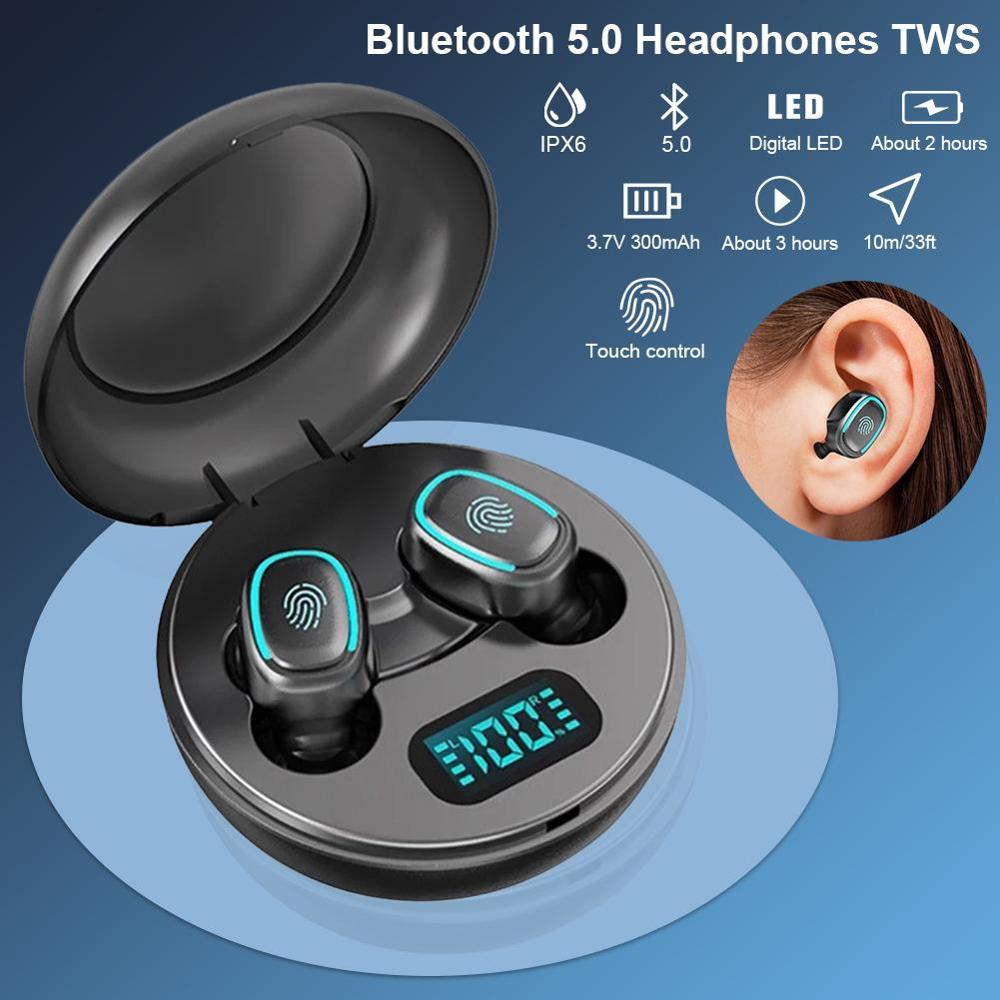 Bluetooth Oortelefoon Tws Met Microfoon Auriculares Oordopjes Oordopjes Stereo Sport Fone De Ouvido Ecouteur Hifi Draadloze Koptelefoon