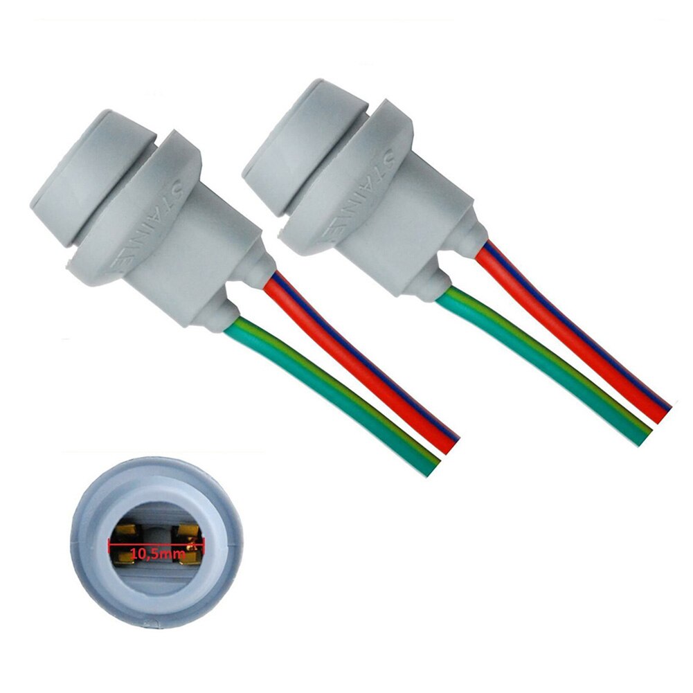 Fitting led verlichting fitting lamp accessoire vervanging 2 stuks  t10 rubberen basis