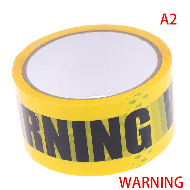48mm*25m 1pc Warning Tape DIY Sticker Caution Barrier Remind Work Safety Adhesive Tapes For Mall Store School Danger: Red