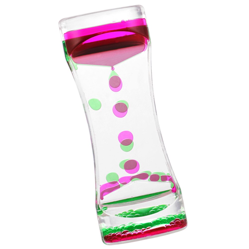 Bubble Hourglass Action Liquid Timer Desk Decor Art Craft for Home