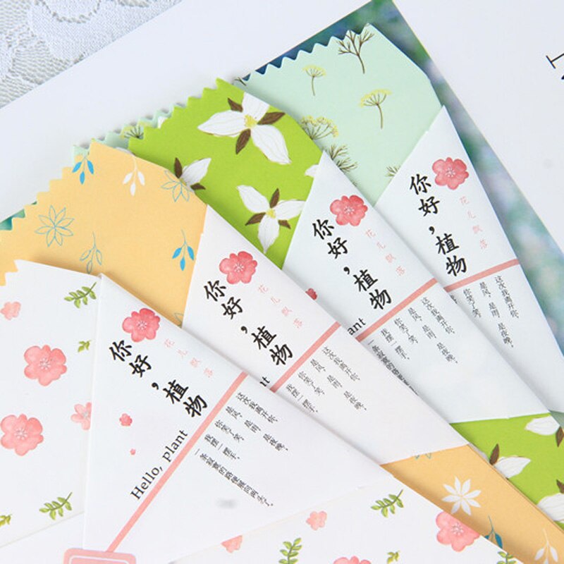 20 pcs/lot Plant Flower Paper Envelope Card Collage Passionate Mailing Children Students Prize Letter Paper