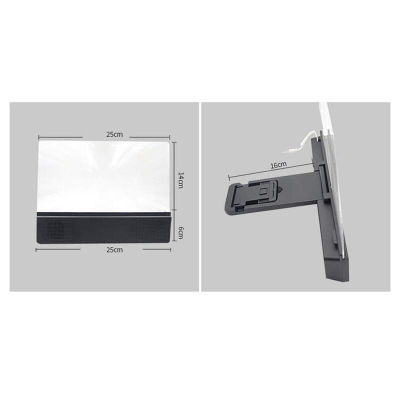 12 inch HD Mobile Phone Screen Folding Magnifier HD Video Amplifier vn5f
