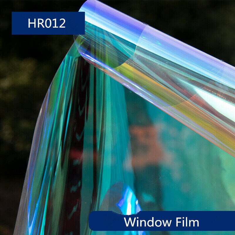 50 cmx 50cm forskellige bredder kan vælge regnbuefarve dekorativ vinduesfilm hjemmekontorklub selvklæbende privatlivsglasklistermærker