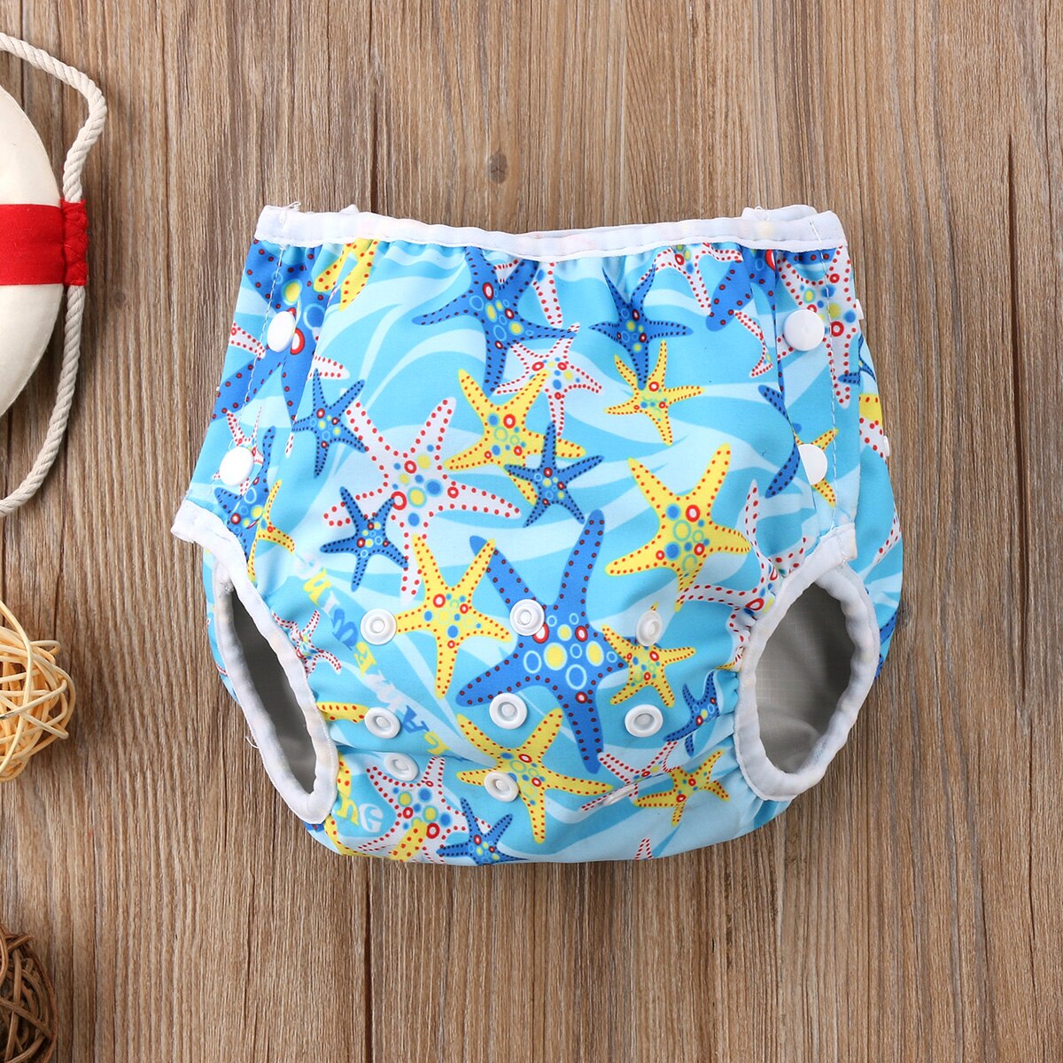 Pañales de baño ajustables reutilizables para bebé, bañadores de natación impermeables