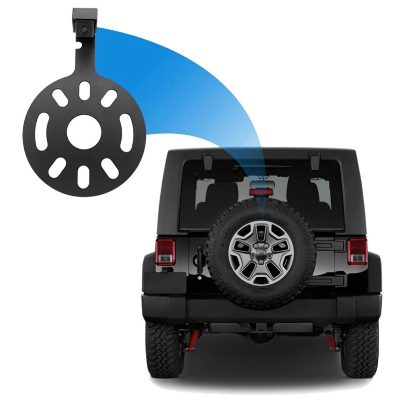 Car Rear View Camera Waterproof Backup Camera Spare Tire Mount Reversing Parking for Jeep Wrangler 2007