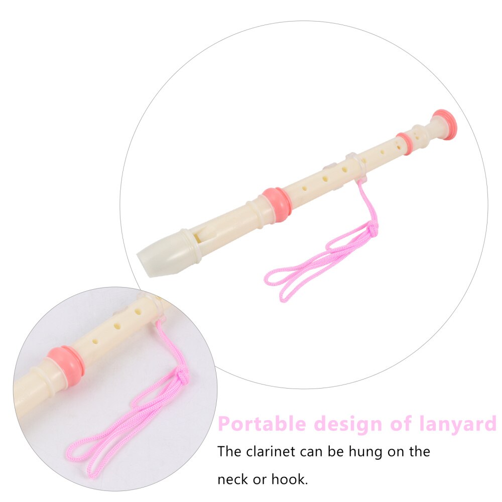 8-Hole Soprano Recorder - Kids Flute Instrument with Cleaning Rod