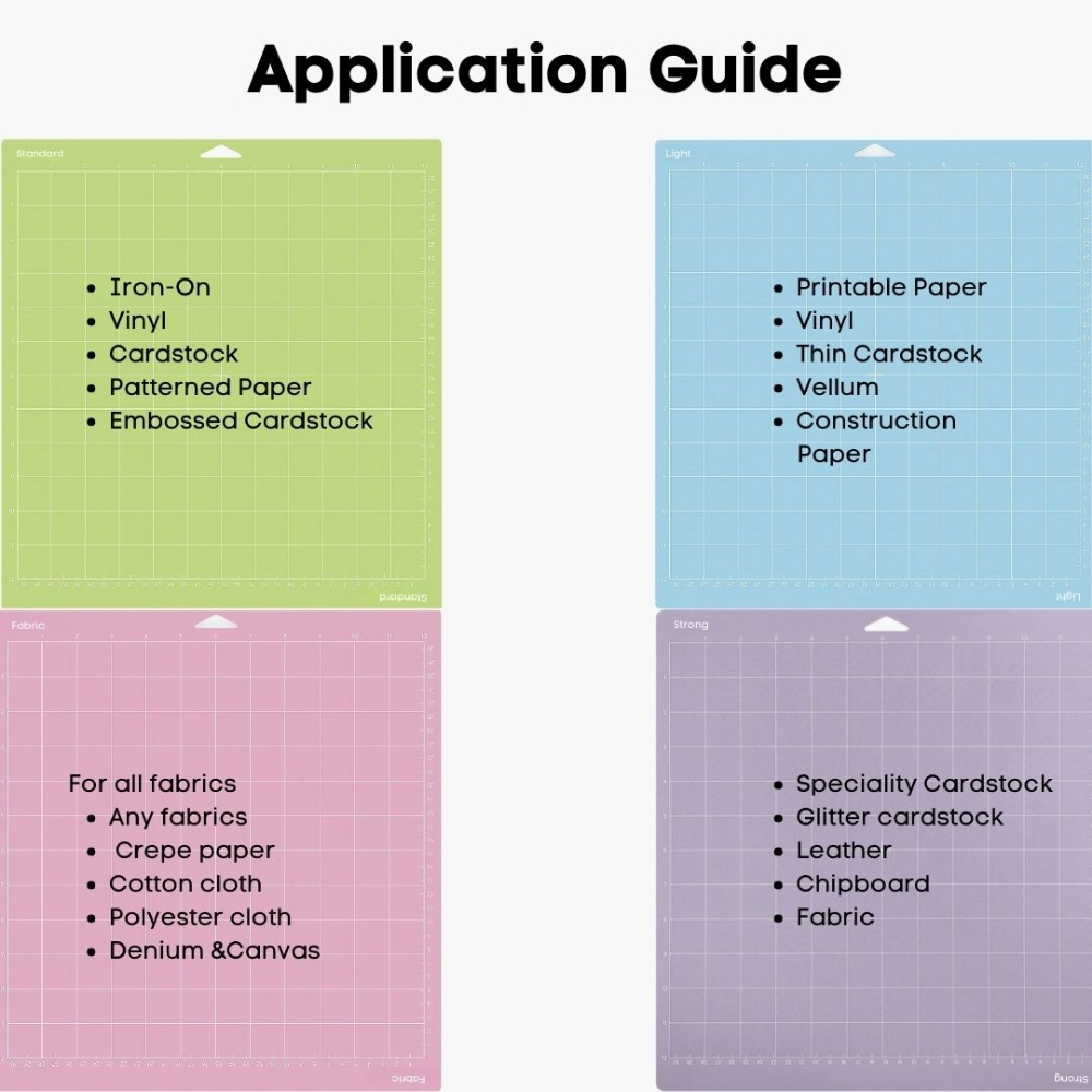 12" X12" PVC Cutting Pad for Cricut Maker Explorer DIY Paper Multifunctional Durable Arts and Crafts Art Engraving Board Sewing