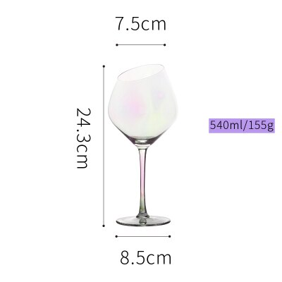 Farbige Schräg Wein Gläser Weinglas Tasse Dekorationen Für Heimat Hochzeit Wein Gläser Bar Hotel Party Hochzeit Dekoration: 540ml