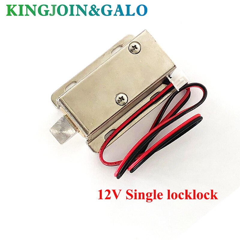 DC12V Cabinet Door Lock Electric Lock Assembly Solenoid For Door Electronic Controlled System 54*41*24mm: 12V Single lock