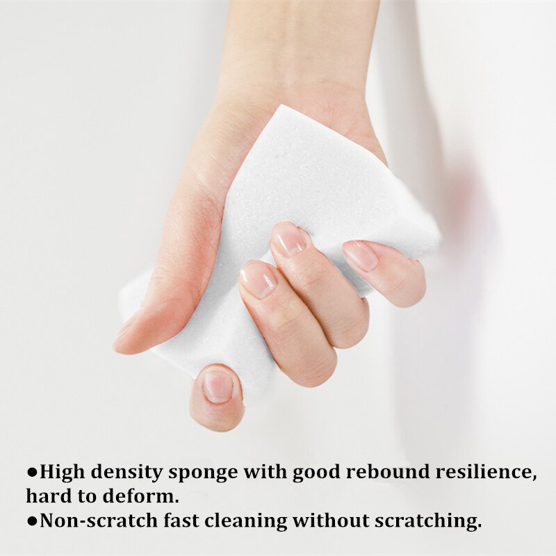 200pcs/set White Magic Sponge Cleaning Melamine Eraser Cleaner Kitchen Pad 90x60x30mm Multi-functional Home Clean Sponge Set
