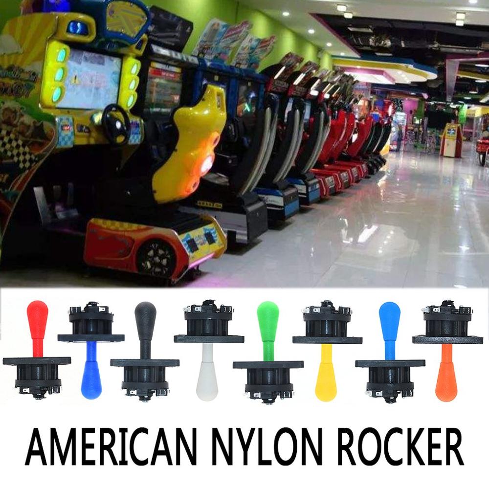 Manette à bascule en Nylon américain en plastique elliptique bascule à fond rond Micro-mouvement combat Arcade poignée Rocker