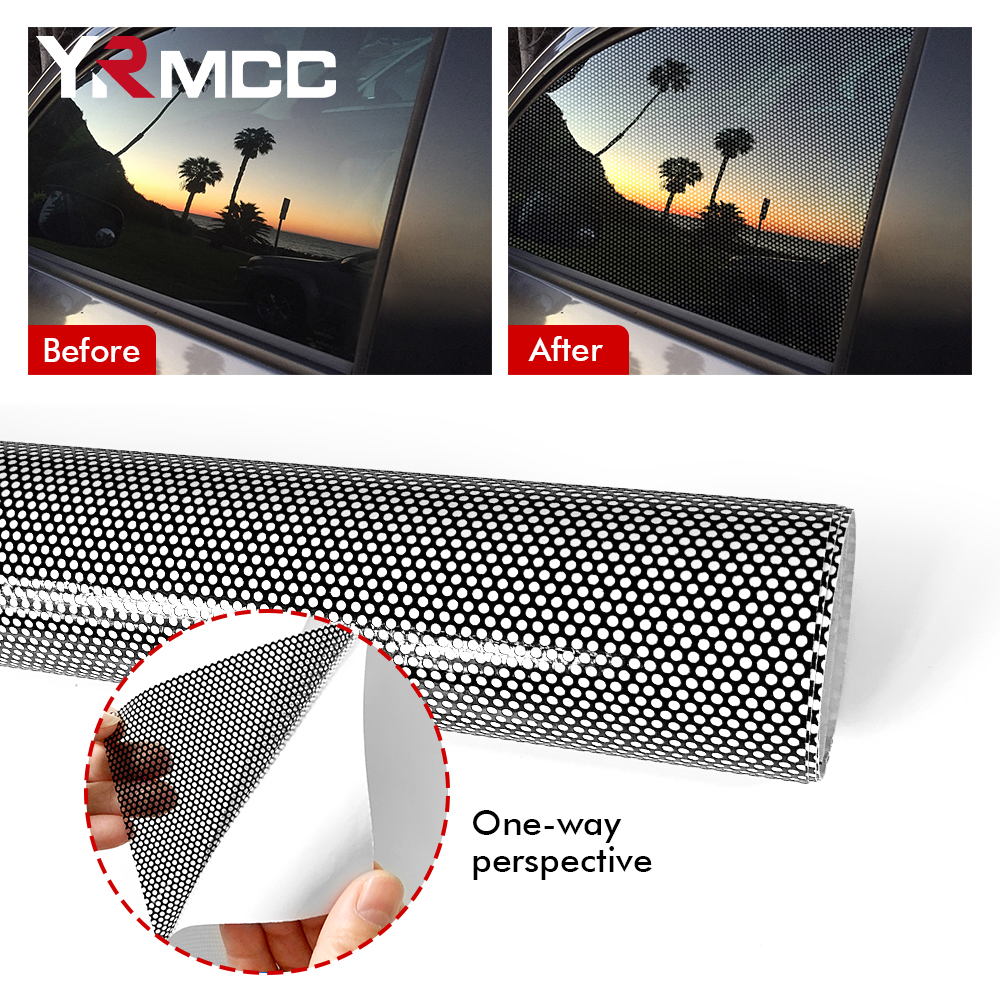 Perforert film for billykter tonet nettingfilm personvern enveis perforert vindusfilm selvklebende glasspakke rull