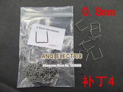 Grapas de onda S precortadas de 0,8mm y 0,6mm para grapadora en , grapas de plástico para reparación de parachoques, plástico para soldar, plástico, grapas de soldadura en