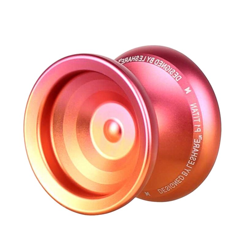 Yoyo de aleación de aluminio no sensible d56.4 mm, rodamiento de eje en T de alta precisión, Yoyo de Metal con cuerdas de YoYo: As Shown