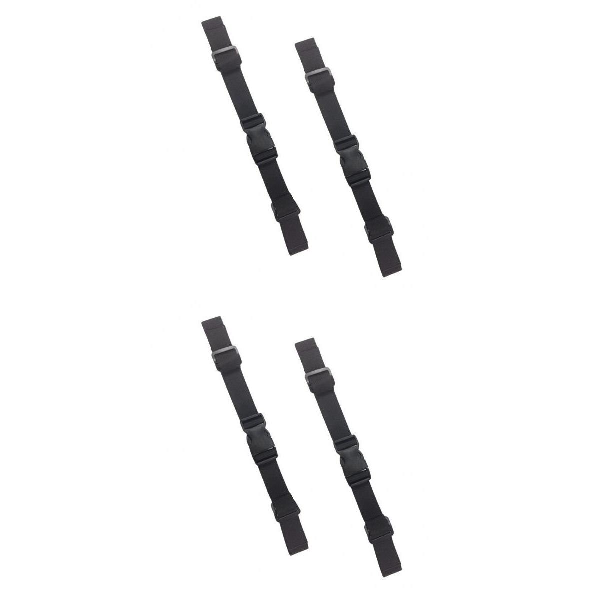 2 stycken justerbara ryggsäcksremmar för bröstbenssele och midjeremmar nylon med snabbkopplingsspänne svart